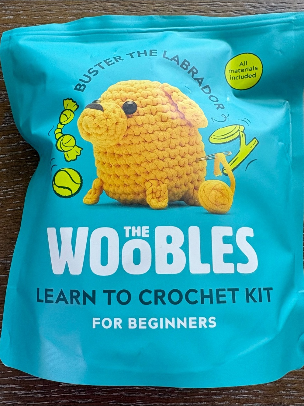 The Woobles "Buster the Labrador" Learn to Crochet Kit - NIB